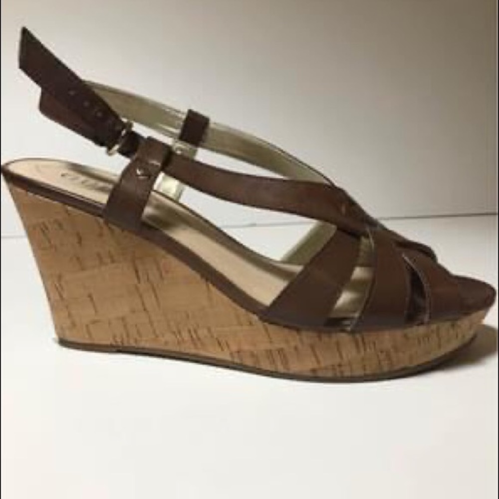 GUESS Cork Wedges Size 8